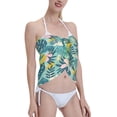 thumbnail image 4 of Bingfone Tropical Floral Women's Sarong Swimsuit Cover Ups Bathing Suit Coverups Chiffon Beach Wrap Skirts, 4 of 7