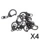 thumbnail image 1 of 4x10 Piezas de Cierre de Langosta de Metal Clásico de Alta Resistencia, Llavero con Gancho a Presión, Anillos DIY, Llaveros de Moda Retro, Accesorios 4 piezas, 1 of 8
