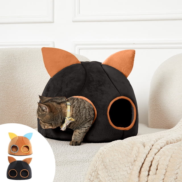 Xihbxyly Acogedora Casa para Gatos, Cojín Suave y Extraíble, Cómodo Refugio Interior, Ligero y Portátil, Diseño Elegante para Gatos y Animales Pequeños, Fácil de Limpiar, Tamaño 48 X 43 X 33 Cm.