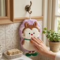 thumbnail image 6 of Yeciiwht Decorative Christmas Hand Towel Coral Fleece Hanging Hand Towel – Absorbent Festive Towels for Bathroom, Kitchen & Holiday Home Use, 6 of 6