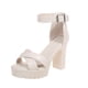 thumbnail image 2 of Zapatos de mujer Moda Color sólido Minimalista Punta abierta Sandalias de tacón grueso Zapatillas Chanclas Wmkox8yii  shjk7744, 2 of 9