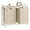 Cappuccino Beige and Natural Beige, variant on 46L Laundry Hamper with Shelf Laundry Basket Laundry Sorter with 2 Pull-Out and Removable Bags Shelf Rustic Brown and Black