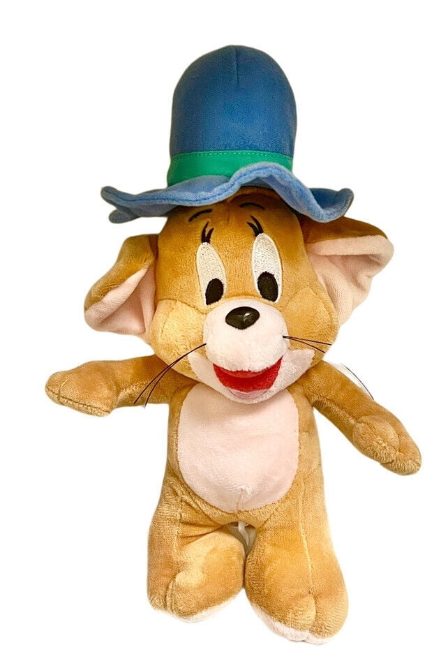 Blue Cowboy Hat Jerry Mouse From Tom & Jerry Cartoon Plush Doll Soft 7” New  