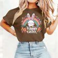 thumbnail image 3 of Camisetas de Manga Larga de las Mujeres, Impresión de Pascua Suelto Casual Cuello Redondo Suéter, 3 of 8