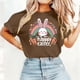 thumbnail image 3 of Camisetas de Manga Larga de las Mujeres, Impresión de Pascua Suelto Casual Cuello Redondo Suéter, 3 of 8