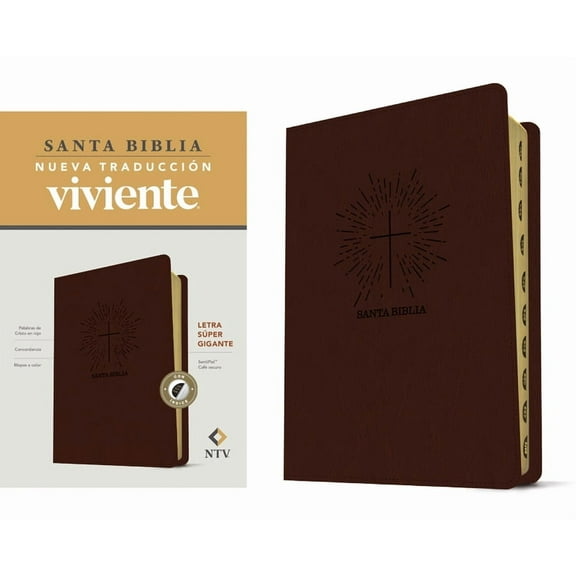 Santa Biblia Ntv, Letra SÃºper Gigante (Sentipiel, CafÃ© Oscuro, Ãndice, Letra Roja), (Hardcover)