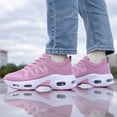 thumbnail image 3 of Womens Shoe Athletic Tennis  for Women  Lightweight Sneakers Breathable Walking Shoes for Workout  Pink Size 8.5, 3 of 8