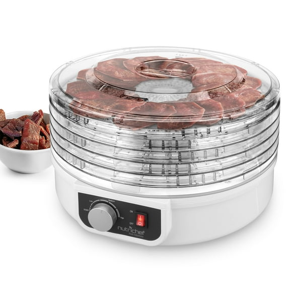 NutriChef Food Dehydrator Machine | Dehydrate Beef Jerky, Meats, Mushrooms, Fruits & Vegetables | Great For At Home Use | Uses High-Heat Circulation for Even Dehydration