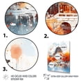 thumbnail image 3 of Designart "Autumn Serenity Beijing Landmarks II" People Canvas Wall Art - Global Orange China Art Hallway Wall Art Decor, 3 of 6