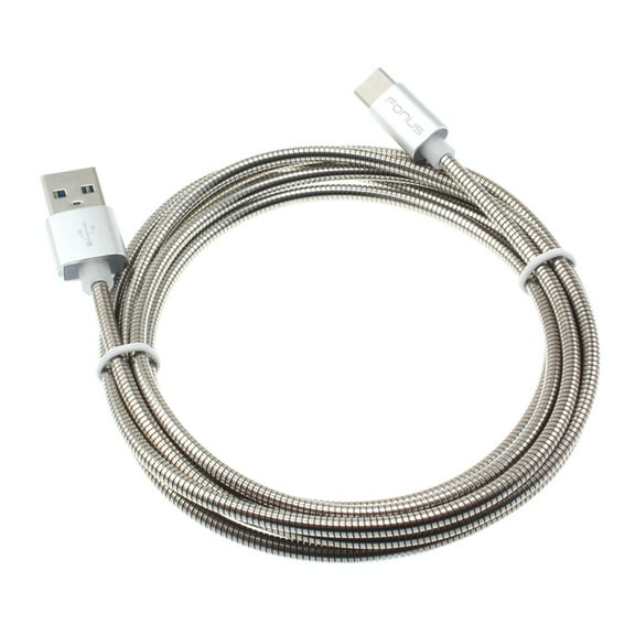 6ft Metal USB Cable for Samsung Galaxy Z Fold4 Phone - Type-C Charger Cord Power Wire USB-C W8Z Compatible With Galaxy Z Fold4 Model