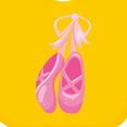 thumbnail image 4 of Inktastic Ballet Shoes, Ballet Slippers, Ballet Dance, Pink Girls Baby Bib, 4 of 4
