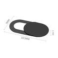 thumbnail image 2 of Peggybuy 5x Universal Webcam Cover Slider Camera Shutter Lenses Privacy Stickers, 2 of 6