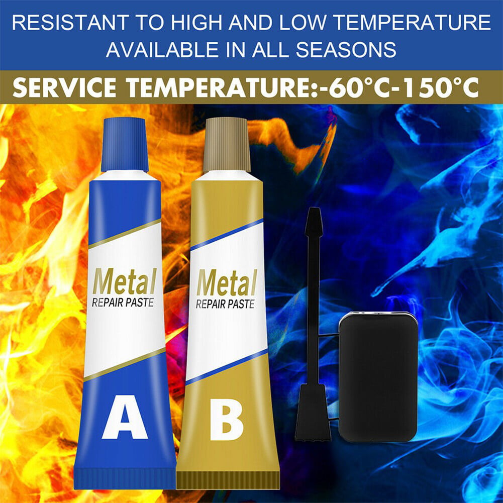 All-purpose Industrial Metal Repair Paste Glue Heat Resistance Cold Weld  Metal Repair Paste A&B Adhesive Gel Casting Agent Tools
