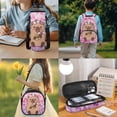 thumbnail image 3 of Yspwyqan Cute Capybara Backpack Set for Teens, Girls Cherry Blossom Backpack and Lunchbox Set 4Pcs, 17 Inch Trendy Large Capacity Bookbag for High School Travel, 3 of 7