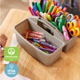 thumbnail image 6 of ECR4Kids 3-Compartment Small Plastic Caddy, Multipurpose Organization, Contemporary, 6-Pack, 6 of 9