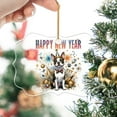thumbnail image 2 of Happy New Year with Boston Terrier Fireworks Holiday Xmas Winter 2025 Acrylic Benelux Ornament Gentleman Dog Lover Gifts Home Tree Decor - 00025, 2 of 4