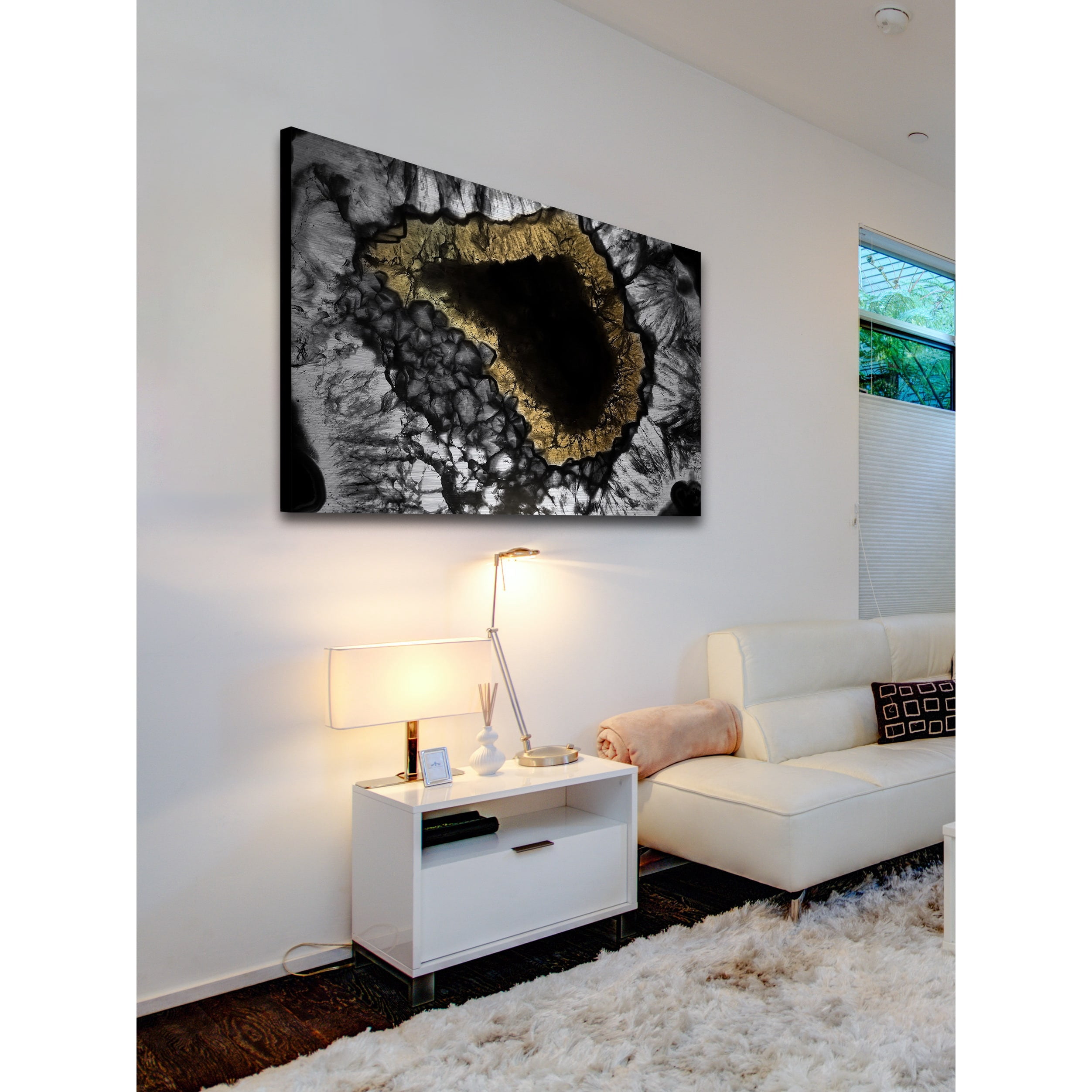 Marmont Hill "Frantic Activity" Painting Art Print on Brushed Aluminum