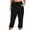 Black, variant on Capri Cargo Pants for Women Drawstring Waisted Cropped Pants with Pockets Lightweight Outdoor Hiking Capris Travel Pants
