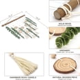 thumbnail image 7 of 16.5 Inch Artificial Eucalyptus Plant Wall Decor Fake Greenery Leaves Stems Wall Hanging Faux Plants On Wood Stick Boho Rustic Farmhouse Decor for Bathroom Bedroom Dining Room Indoor Home, 7 of 7