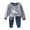 A01-Grey, variant on FYDUU Soft Cozy Boys Pajamas 2 Piece Long Sleeve Top And Pants Pajama Set Toddler Kids Comfortable Sleepwear Outfits Casual Sports Wear 18-24 Months