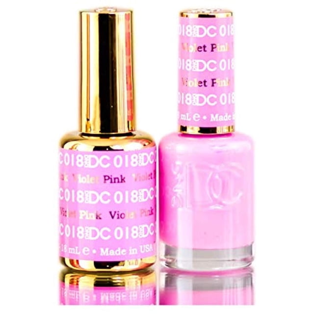 Set de esmaltes de uñas DAISY DND DC Pinks 15 ml con purpurina