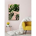 thumbnail image 2 of Awkward Styles Pink Canvas Art Green Leaves Decor for Bathroom Inspirational Canvas Prints Foliage Room Decor Green Grass Framed Art Inspirational Vinyl Artwork Beautiful Nature Art Home Decor Ideas, 2 of 7