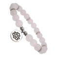 thumbnail image 1 of Minnieouse elástica con cuentas, dije de piedra de color, colgante de flor de loto, de cadena, joyería, brazalete de amatista, meditación Ropa, zapatos y accesorios Miscelánea cuarzo rosa, 1 of 6
