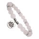 thumbnail image 1 of Minnieouse elástica con cuentas, dije de piedra de color, colgante de flor de loto, de cadena, joyería, brazalete de amatista, meditación Ropa, zapatos y accesorios Miscelánea cuarzo rosa, 1 of 6