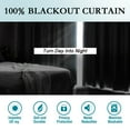 thumbnail image 4 of PrimeBeau Noise Reducer, Energy Saving, Light Blocking Blackout Curtains, 52 x 96-Inch, Bleached White, 2 Panels, 4 of 7