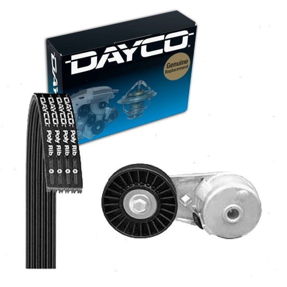 Dayco Main Drive Serpentine Belt Drive Component Kit compatible with GMC Terrain 2.4L L4 2010-2017