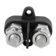 thumbnail image 2 of M10 3/8in Power Distribution Terminal Block Dual Isolated Stud for Car Trailer Boat DC 48VBlack, 2 of 5
