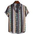 thumbnail image 5 of Hawaiian Shirt For Men, Men's Vintage Button Down Bowling Shirts Short Sleeve Summer Beach Shirt 3XL, 5 of 5