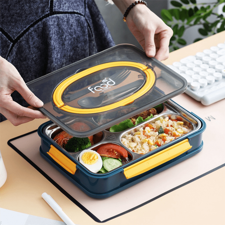 Bento Box Stainless Steel Lunch Box Food Warmer Leak-proof