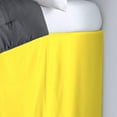 thumbnail image 2 of Dorm Room Bed Skirt - College Dual Tone Dorm Bed Skirt - Two Tone Dorm Bedskirts - College Long Dorm Room Bed Skirt - Brushed Microfiber Two Tone Bedskirts - Twin-XL - 32" Drop, Yellow, 2 of 2