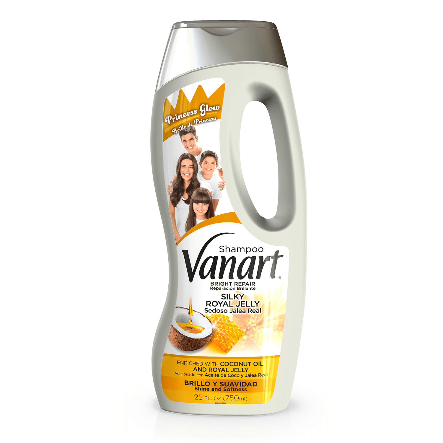 (3 pack) Vanart Honey Shampoo with Royal Jelly for Healthier Looking Hair, Sweet Essence for  25 Fo Bottle