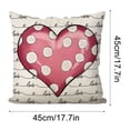 thumbnail image 3 of Valentine's Day Linen Pillowcase Home Sofa Cushion Pillowcase Multicolor, 3 of 6