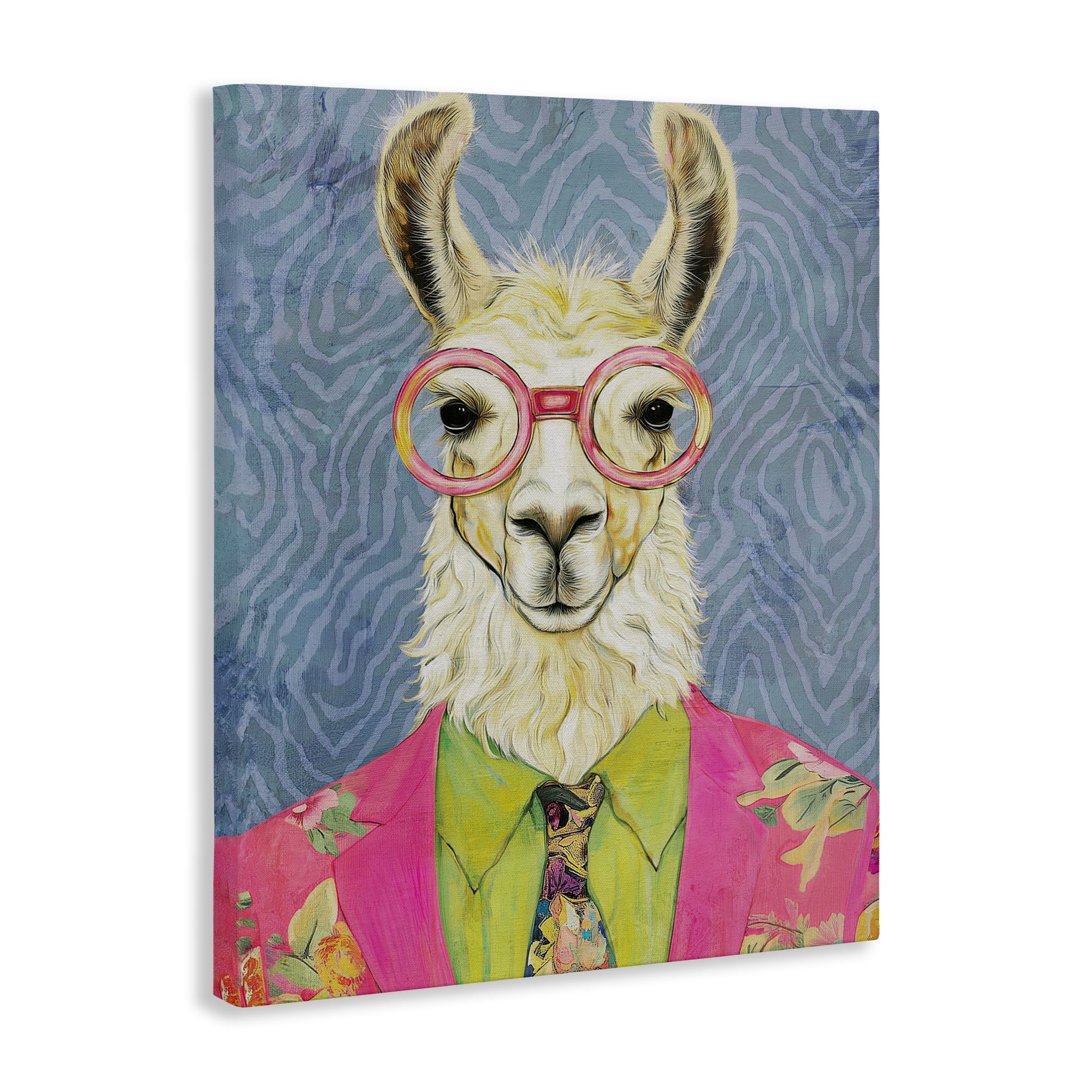 Stupell Industries Bright Gaze Llama Canvas Wall Art, design by Svetlana Aleynikova