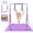 Purple, variant on SAYGOGO Gymnastics Bar for Kids, Gymnastics Horizontal Bar with Adjustable Height Foldable Training Bar with Mat for Home Practice