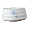 thumbnail image 2 of Soporte de cerámica para batidor de té, ideal para iniciar la ceremonia del té, soporte para batidor de té matcha hecho a mano. Blanco y azul, 2 of 9