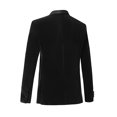 thumbnail image 3 of Beauty-Emily Men’s Velvet Blazer – One Button Shawl Lapel Tuxedo Jacket, Elegant Slim Fit Suit for Wedding, Party, Prom, Formal Events, 3 of 9