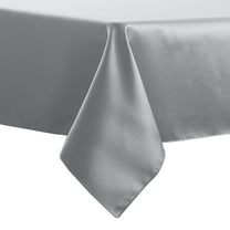 Ultimate Textile (3 Pack) Herringbone - Fandango 60 x 108-inch Rectangular Tablecloth, Silver Grey