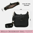 thumbnail image 6 of KEDZIE Bella Vegan Leather Crossbody Bag, Black, 6 of 8