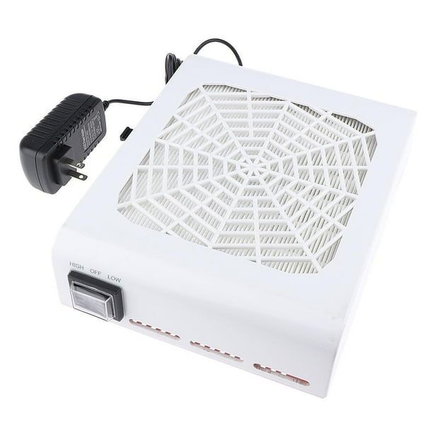 Nueva aspiradora de uñas, ventilador de succión de polv uñas, pantalla de extraíble, colector de polv decoración de uñas, 48W, Colcomx Colector de polvo de Nail Art