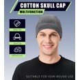 thumbnail image 2 of 2 Pieces Cotton Skull Caps for Men Women Helmet Liner Breathable Sleep Hat Chemo Headwear Running Cap, 2 of 7