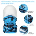 thumbnail image 4 of Uxcell Neck Gaiter, 4 Pack Breathable Cooling Face Cover Scarf for Cycling Running, Camo Dark Blue, 4 of 6