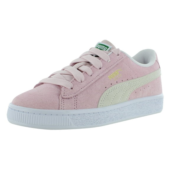 Puma Suede Classic XXI PS Girls Shoes Size 1, Color: Pink Lady/Puma White