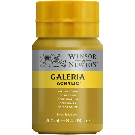 Winsor & Newton Galeria Acrylic, 250ml Squeeze Bottle, Yellow Ochre