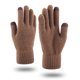 thumbnail image 4 of Guantes de punto para hombres y mujeres en otoño e invierno, además de guantes cálidos de lana con dedos acolchados de terciopelo para pantalla táctil, 4 of 6