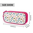 thumbnail image 3 of Uemuo Cartoon Animals Printed Pencil Pen Case, Portable Pencil Pouch with Zipper, Compact Stationery Bag Makeup Bag, Pencil Bag for Home Office, 3 of 9