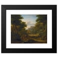 thumbnail image 2 of George Lambert 18x15 Black Modern Framed Museum Art Print Titled - Wooded&nbsp;Landscape with Figures Resting by a Stream (1725), 2 of 5